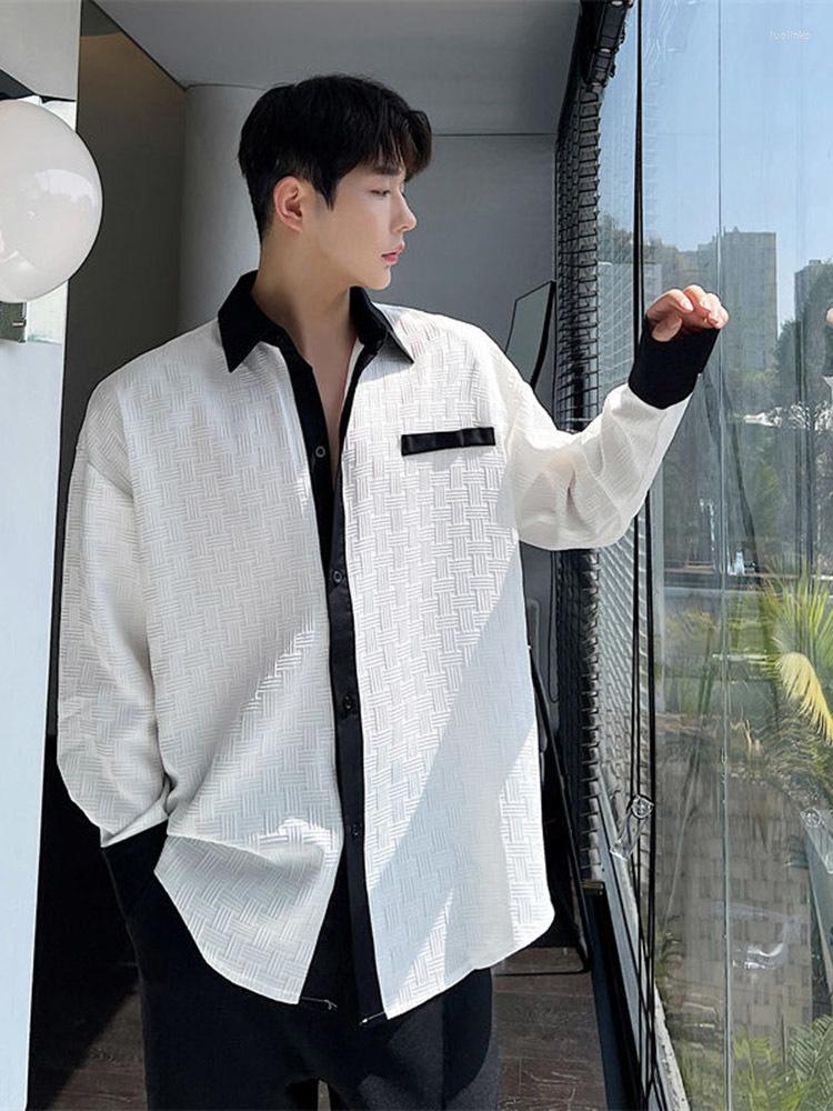Men's Casual Shirts Shirt Korean Contrast Men Color Temperament 2023 Fashion Single Breasted Loose Turn-down Collar Luxury, Black
Men's Casual Shirts Shirt Korean Contrast Men Color Temperament 2023 Fashion Single Breasted Loose Turn-down Collar Luxury, Black
