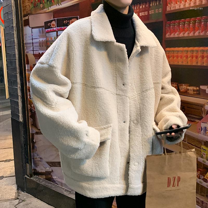Men's Down Winter Thick Lamb Fur Jacket Men Warm Fashion Casual Short Coat Loose Retro Brown Gray White Mens Cotton Outerwear
Men's Down Winter Thick Lamb Fur Jacket Men Warm Fashion Casual Short Coat Loose Retro Brown Gray White Mens Cotton Outerwear