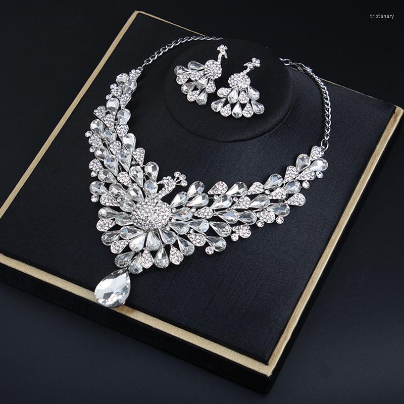 Necklace Earrings Set XL400 High Quality Fashion Peacock Crystal Women Luxurious Wedding Jewelry, Picture shown
Necklace Earrings Set XL400 High Quality Fashion Peacock Crystal Women Luxurious Wedding Jewelry, Picture shown