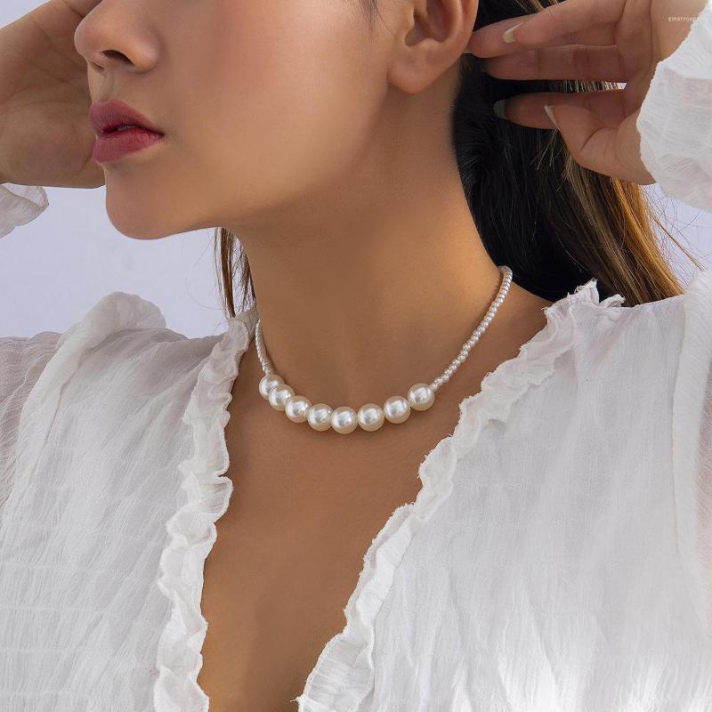 Choker Trendy Imitation Pearl Necklace Women Bridal Wedding Collars Elegant Simple Handmade Strand Bead Jewelry Gift
Choker Trendy Imitation Pearl Necklace Women Bridal Wedding Collars Elegant Simple Handmade Strand Bead Jewelry Gift