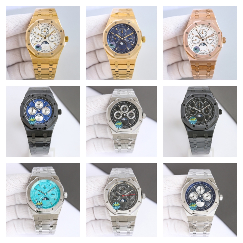 26574ST Montre de luxe mens watches 41mm 5134 automatic mechanical movement steel case Phases of the moon luxury watch Wristwatches, As picture