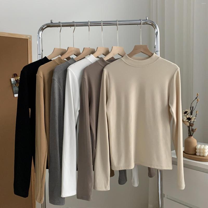 Women's T Shirts In Autumn And Winter Wear The Basic Small High-necked Slim-fit Long-sleeved Bottoming Shirt High Elastic Top T-shirt Women, Black
Women's T Shirts In Autumn And Winter Wear The Basic Small High-necked Slim-fit Long-sleeved Bottoming Shirt High Elastic Top T-shirt Women, Black