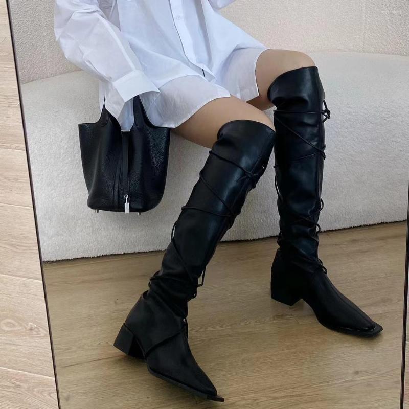 Boots Square Toe Women Over The Knee Thick Mid Heels Black White Cross Bandage 2022 Arrivals Slip On Western Botas Party
Boots Square Toe Women Over The Knee Thick Mid Heels Black White Cross Bandage 2022 Arrivals Slip On Western Botas Party