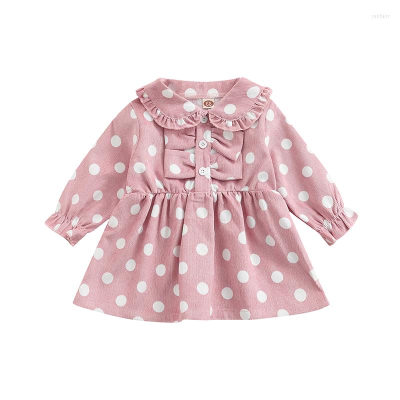 Girl Dresses 0-24M Cute Born Baby Long Sleeve Turn Down Collar A-line Dot Corduroy Dress Outfits Autumn Princess Clothes, Picture shown
Girl Dresses 0-24M Cute Born Baby Long Sleeve Turn Down Collar A-line Dot Corduroy Dress Outfits Autumn Princess Clothes, Picture shown