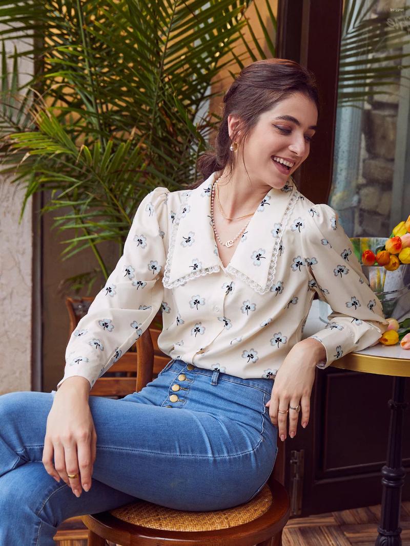 Women's Blouses Vintage Floral Print Blouse Women Casual Long Sleeve Female Top Shirt V-neck Streetwear Office Ladies, Color 1
Women's Blouses Vintage Floral Print Blouse Women Casual Long Sleeve Female Top Shirt V-neck Streetwear Office Ladies, Color 1