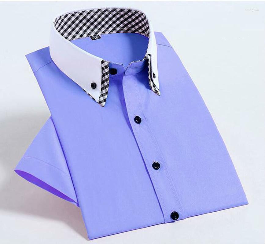 Men's Casual Shirts Fashion Plaid Purple Classical Dress Shirt Male Men's Spring Autumn Short Sleeve Solid Twill Formal Business Men, Black
Men's Casual Shirts Fashion Plaid Purple Classical Dress Shirt Male Men's Spring Autumn Short Sleeve Solid Twill Formal Business Men, Black