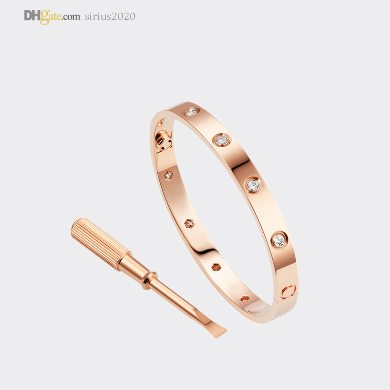 LOVE Bracelet Designer Bracelet for Women Classic Bangle 10 Diamonds Luxury Jewelry Titanium Steel Gold-Plated Never Fade Not Allergic 21491608
LOVE Bracelet Designer Bracelet for Women Classic Bangle 10 Diamonds Luxury Jewelry Titanium Steel Gold-Plated Never Fade Not Allergic 21491608