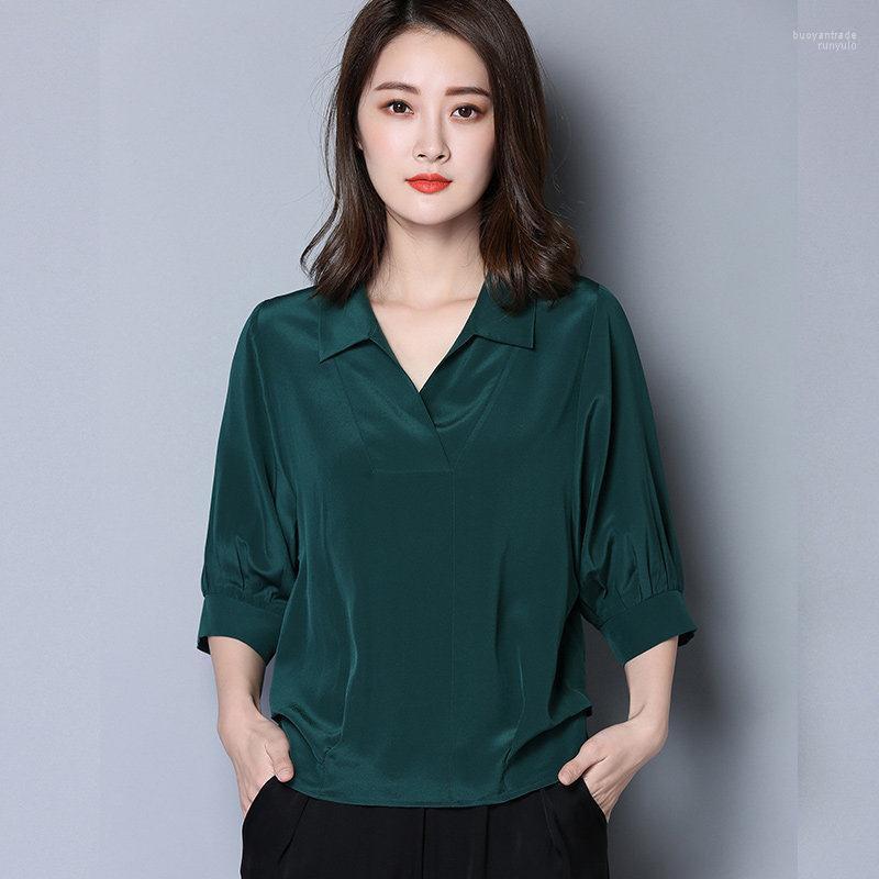 Women' Blouses Women' & Shirts Women Spring Summer Style Lady Casual Imitation Silk Turn-down Collar Half Batwing Sleeve Blusas Tops, Green
Women' Blouses Women' & Shirts Women Spring Summer Style Lady Casual Imitation Silk Turn-down Collar Half Batwing Sleeve Blusas Tops, Green