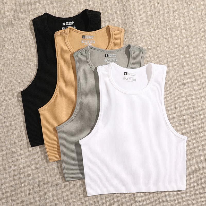 Camisoles & Tanks Women Ribbed Sports Top Gym Crop Tops Vest Fitness Push Up Running Workout Without Pad, Coffee
Camisoles & Tanks Women Ribbed Sports Top Gym Crop Tops Vest Fitness Push Up Running Workout Without Pad, Coffee