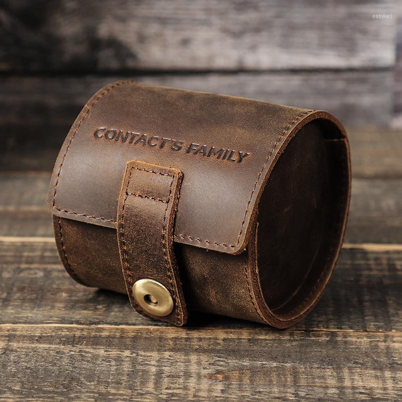 Watch Boxes Vintage Cow Leather Single Slot Roll Case Retro Portable Holder Travel Jewelry Storage Pouch Organizer
Watch Boxes Vintage Cow Leather Single Slot Roll Case Retro Portable Holder Travel Jewelry Storage Pouch Organizer