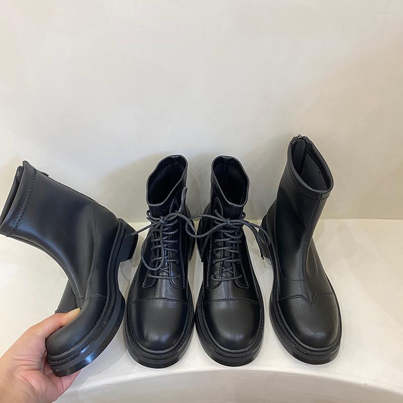 Boots Winter Women Ankle Round Toe Slip On Cross Tied Lace Up Flat Platform Shoes Cool Knight Woman Short Booties 35-39, Black 1
Boots Winter Women Ankle Round Toe Slip On Cross Tied Lace Up Flat Platform Shoes Cool Knight Woman Short Booties 35-39, Black 1