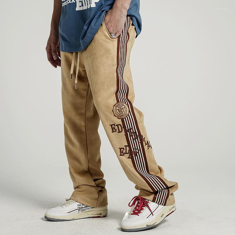 Men's Pants Color Match Side Striped Letter Print Suede Casual Trousers Male And Female Straight Pockets Retro Loose Track Hip Hop, Black
Men's Pants Color Match Side Striped Letter Print Suede Casual Trousers Male And Female Straight Pockets Retro Loose Track Hip Hop, Black