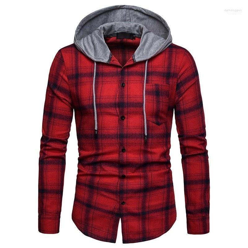 Men' Casual Shirts Men' Hooded Men Design Long Sleeve 2022 Spring Fashion Striped Plaid Tops Single Breasted Slim Shirt Clothes Male
Men' Casual Shirts Men' Hooded Men Design Long Sleeve 2022 Spring Fashion Striped Plaid Tops Single Breasted Slim Shirt Clothes Male