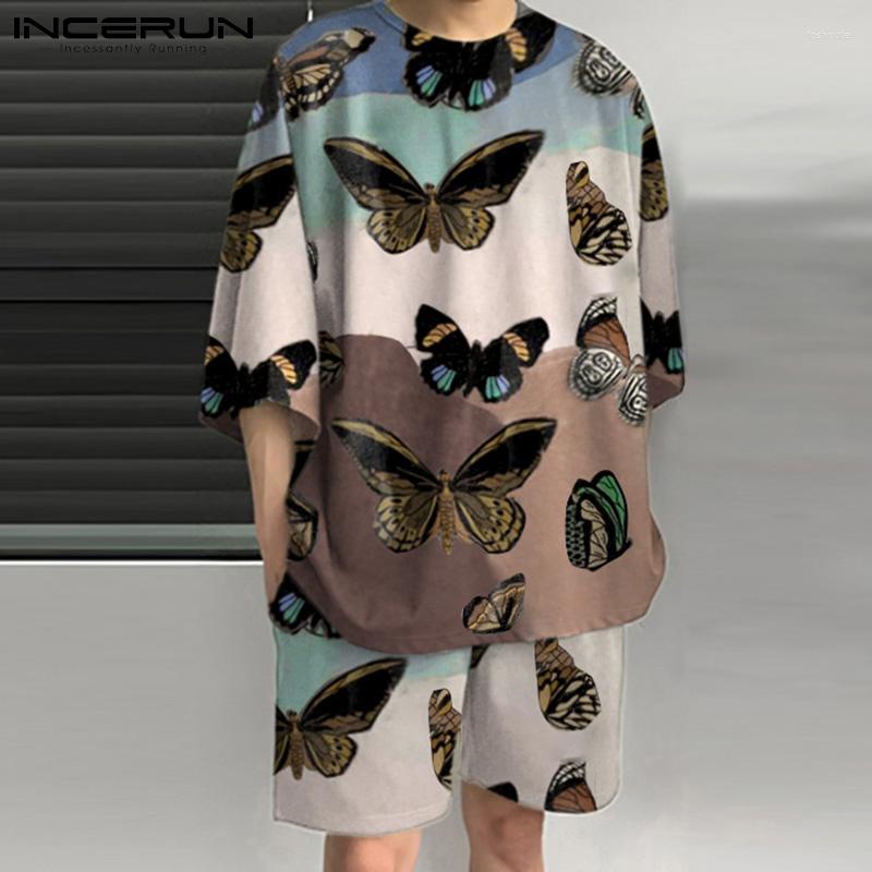 Men' Tracksuits INCERUN 2022 Fashion Men Printed Sets Loose O-neck Short Sleeve T Shirt & Shorts 2PCS Streetwear Summer Casual Suits, Blue
Men' Tracksuits INCERUN 2022 Fashion Men Printed Sets Loose O-neck Short Sleeve T Shirt & Shorts 2PCS Streetwear Summer Casual Suits, Blue