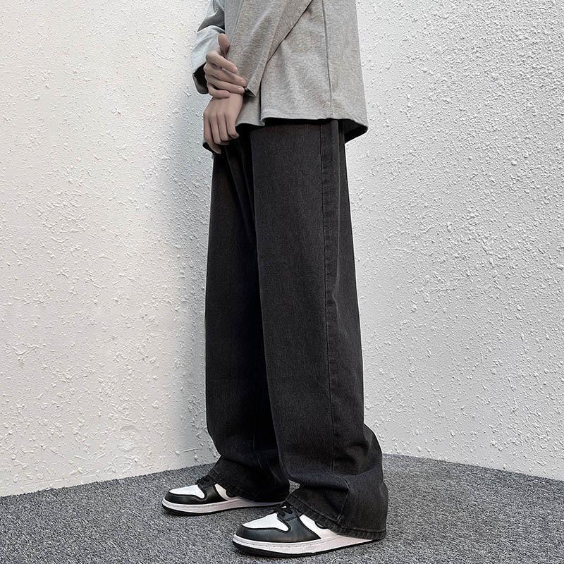 Men' Jeans Black Grey/Blue Baggy Men Fashion Solid Color Casual Straight Streetwear Loose Hip Hop Denim Pants Mens Trousers, Navy blue
Men' Jeans Black Grey/Blue Baggy Men Fashion Solid Color Casual Straight Streetwear Loose Hip Hop Denim Pants Mens Trousers, Navy blue