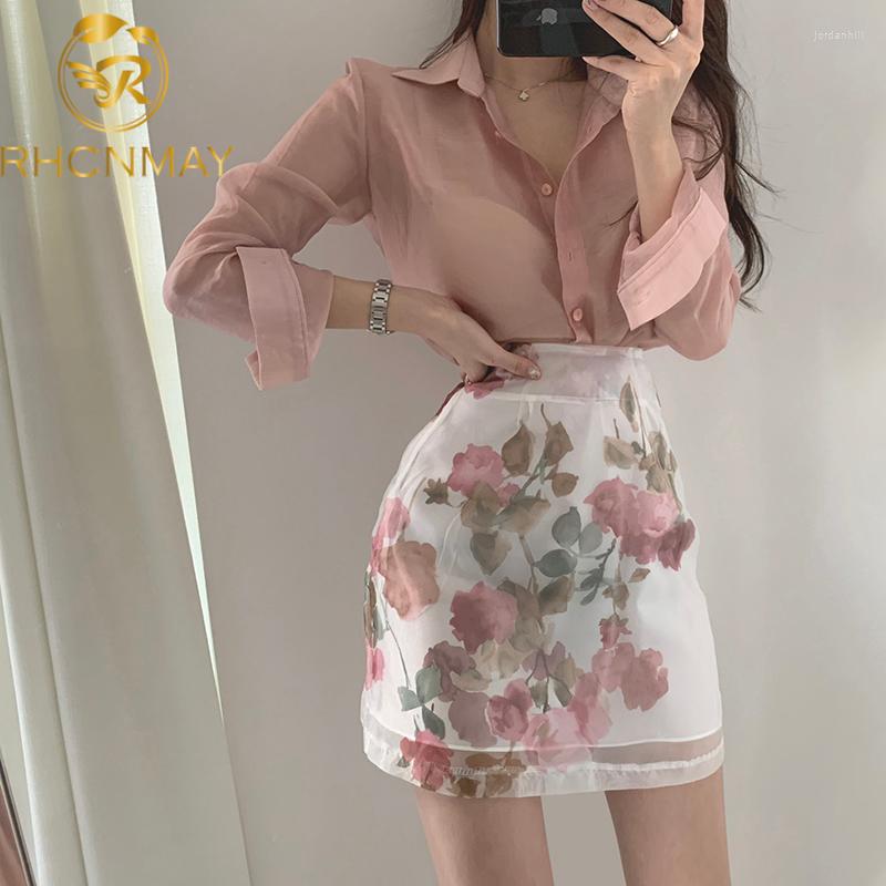 Work Dresses Women Summer 2 Piece Set Sexy Transparent Long Sleeve Pink Chiffon Shirt Top High Waist Floral Print A Line Skirts Sets, Pink top
Work Dresses Women Summer 2 Piece Set Sexy Transparent Long Sleeve Pink Chiffon Shirt Top High Waist Floral Print A Line Skirts Sets, Pink top