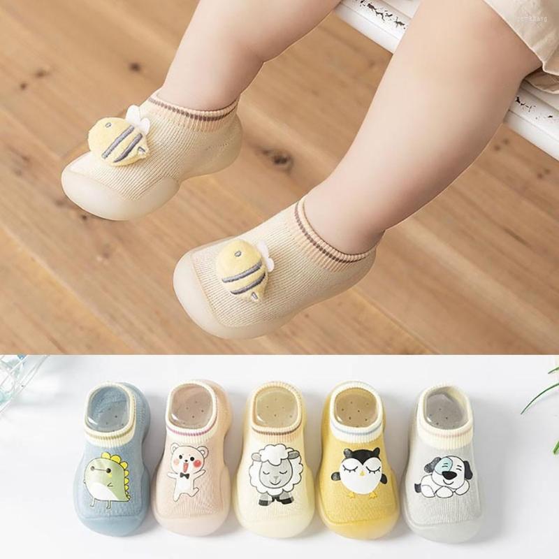 

First Walkers Toddler Knitting Shoes Born Soft Sole Cotton Elastic Boy Girl Cartoon Animal Pattern Socks -4Years, Es42h0