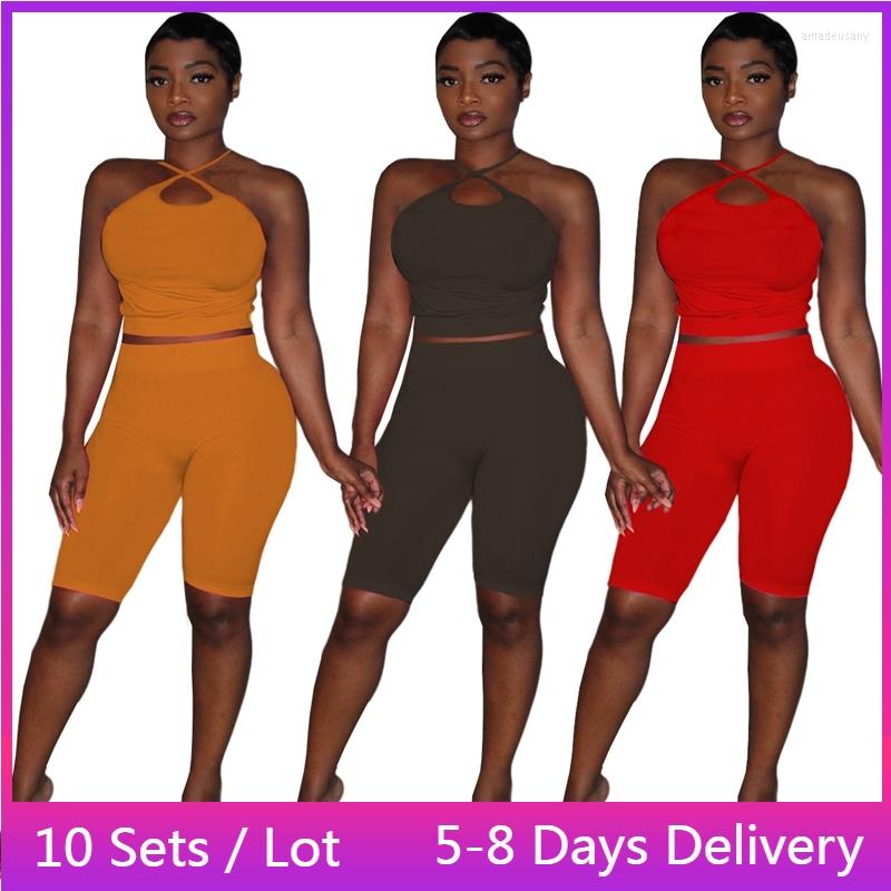 Women' Tracksuits Wholesale Items Solid Bodycon Two Piece Set Women Clothing Backless Halter Crop Top Shorts Club Skinny Summer 2 Outfit, Black
Women' Tracksuits Wholesale Items Solid Bodycon Two Piece Set Women Clothing Backless Halter Crop Top Shorts Club Skinny Summer 2 Outfit, Black