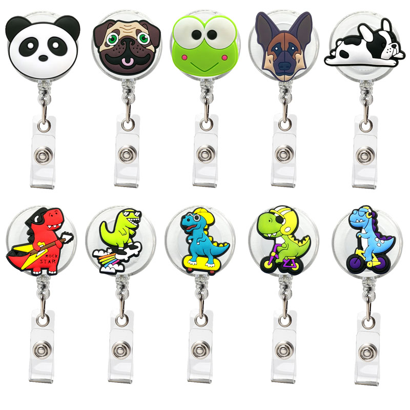 Key Rings Dinosaurs Pl Badge Nurse Cute Dogs Frog Name Reel Clip Holder Doctor School Student Office Id Card Drop Delivery 2022 Smt1S
Key Rings Dinosaurs Pl Badge Nurse Cute Dogs Frog Name Reel Clip Holder Doctor School Student Office Id Card Drop Delivery 2022 Smt1S