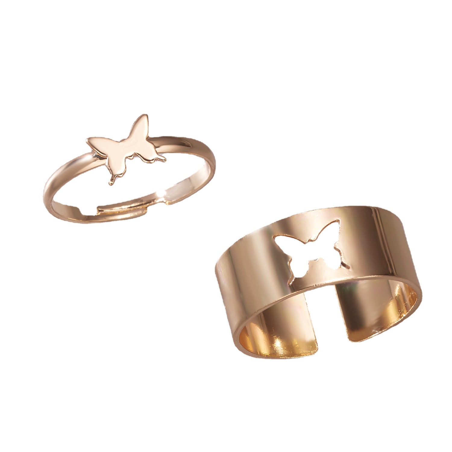 Gold Silver Color Butterfly Couple band Rings for Women Men Fashion Jewelry Festival Gift
Gold Silver Color Butterfly Couple band Rings for Women Men Fashion Jewelry Festival Gift