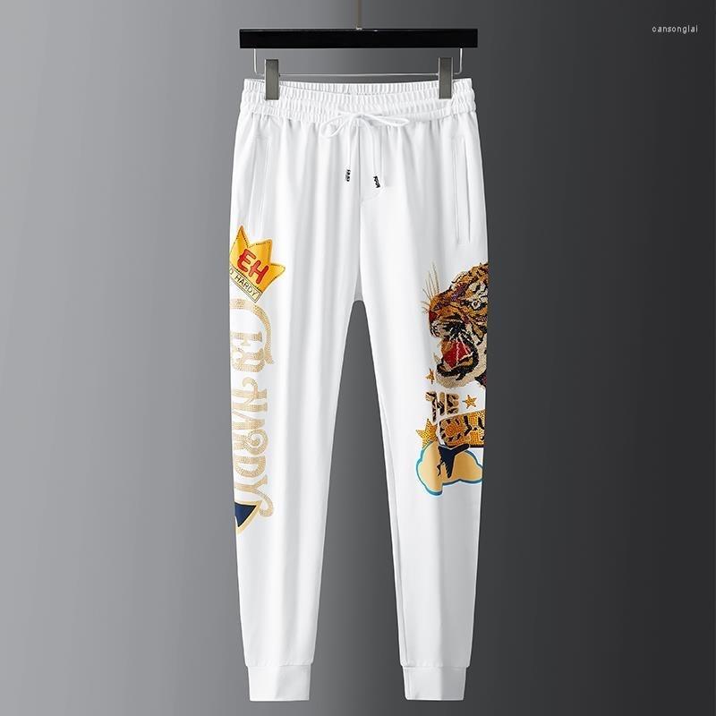 Men's Pants Tiger Europe Station Head Diamond Printed Casual Men's 2022 Spring And Autumn Trend Small Foot Sweatpants, Black
Men's Pants Tiger Europe Station Head Diamond Printed Casual Men's 2022 Spring And Autumn Trend Small Foot Sweatpants, Black