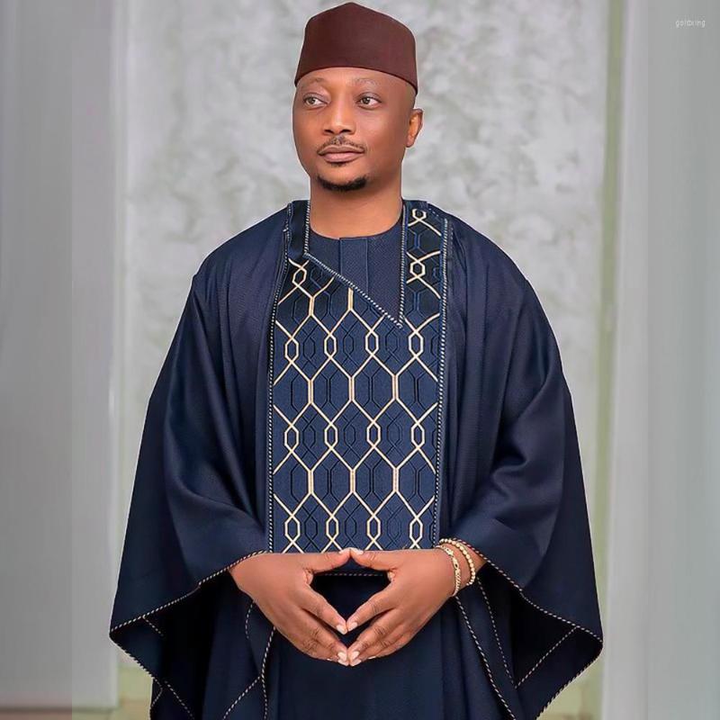 Ethnic Clothing H&D Wedding Party Formal Attire 2022 African Men Agbada 3 PCS Set Robe Shirt Pants Suit Dashiki Embroidered Long Sleeve
Ethnic Clothing H&D Wedding Party Formal Attire 2022 African Men Agbada 3 PCS Set Robe Shirt Pants Suit Dashiki Embroidered Long Sleeve