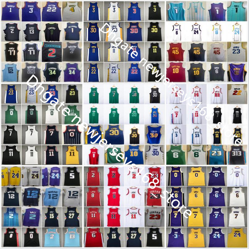 2022 2023 Men Basketball Morant Ball Irving Durant Booker Curry Thompson Garland Doncic Westbrook Tatum Wiggins LaVine Mitchell Antetokounmpo Jersey, Choose number on picture
2022 2023 Men Basketball Morant Ball Irving Durant Booker Curry Thompson Garland Doncic Westbrook Tatum Wiggins LaVine Mitchell Antetokounmpo Jersey, Choose number on picture