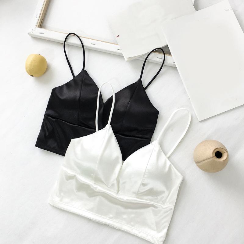 Bustiers & Corsets Sexy Satin Eight Breasted Chest Wrapping Vest Bra Women's Backing Underwear Anti Light Back Sling Tops Bandeau, White
Bustiers & Corsets Sexy Satin Eight Breasted Chest Wrapping Vest Bra Women's Backing Underwear Anti Light Back Sling Tops Bandeau, White