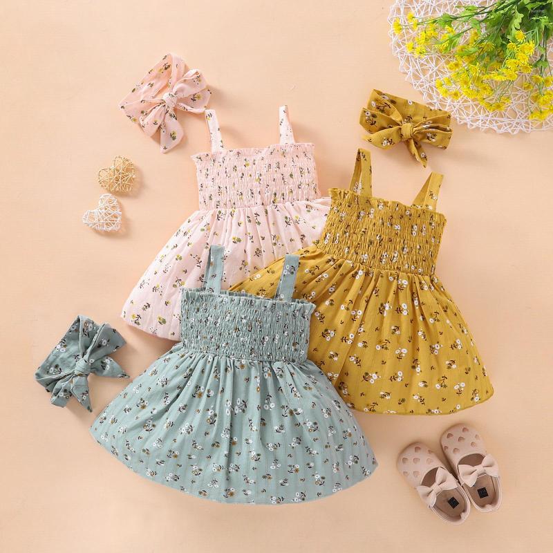 Girl Dresses Baby Dress Summer Sleeveless Small Floral Printed Sling For Girls Infant Born Clothes Kid Travel, Pink
Girl Dresses Baby Dress Summer Sleeveless Small Floral Printed Sling For Girls Infant Born Clothes Kid Travel, Pink