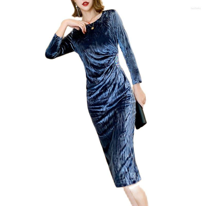 Casual Dresses Silver Gray Dress Women' Spring And Autumn Floral Velvet Banquet Long Temperament, Silver grey
Casual Dresses Silver Gray Dress Women' Spring And Autumn Floral Velvet Banquet Long Temperament, Silver grey