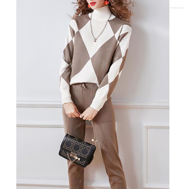 Women's Two Piece Pants HLBCBG Women Sweater Tracksuits Autumn Turtleneck Pullovers Top Knit Harem Suits Jacket Geomatric 2 Sets, Blue
Women's Two Piece Pants HLBCBG Women Sweater Tracksuits Autumn Turtleneck Pullovers Top Knit Harem Suits Jacket Geomatric 2 Sets, Blue
