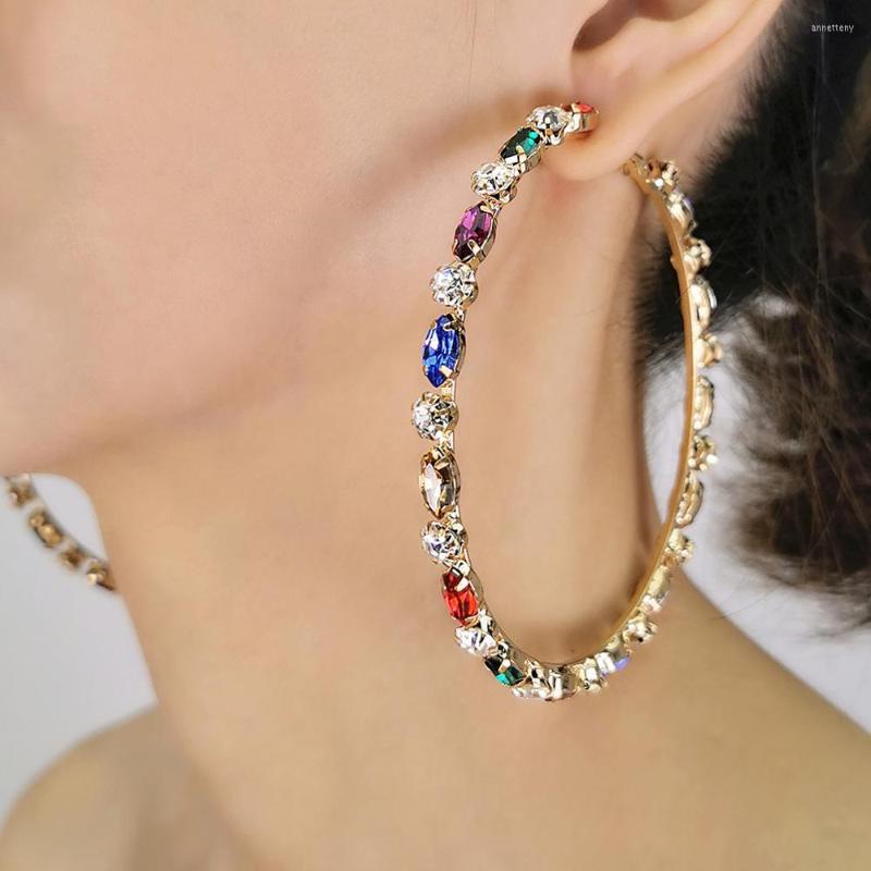 Hoop Earrings 88MM Crystal Rhinestones Hoops Big Fashion Statement For Women Wedding Jewelry Accessories UKMOC
Hoop Earrings 88MM Crystal Rhinestones Hoops Big Fashion Statement For Women Wedding Jewelry Accessories UKMOC