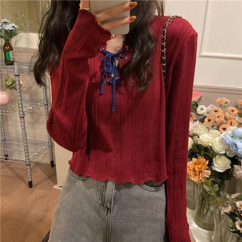 Women's Knits Red Spring Fall Japan Bandage Cardigans Long Sleeve Sweater Loose Coat Casual Cloth Girl Jacket V-neck Tops Clothes For Women, Black
Women's Knits Red Spring Fall Japan Bandage Cardigans Long Sleeve Sweater Loose Coat Casual Cloth Girl Jacket V-neck Tops Clothes For Women, Black