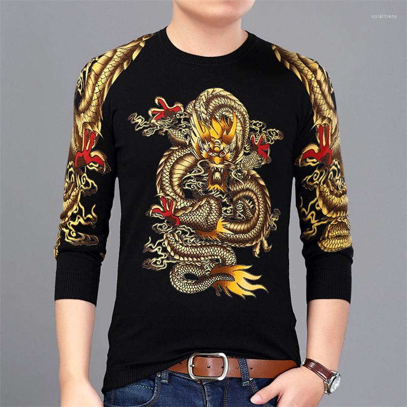 Men's Sweaters Chinese Style Dragon Pattern 3d Print Luxury Pullover Knit Sweater Spring 2022 Top Quality Soft Smooth Thin Men -3XL, Picture shown
Men's Sweaters Chinese Style Dragon Pattern 3d Print Luxury Pullover Knit Sweater Spring 2022 Top Quality Soft Smooth Thin Men -3XL, Picture shown