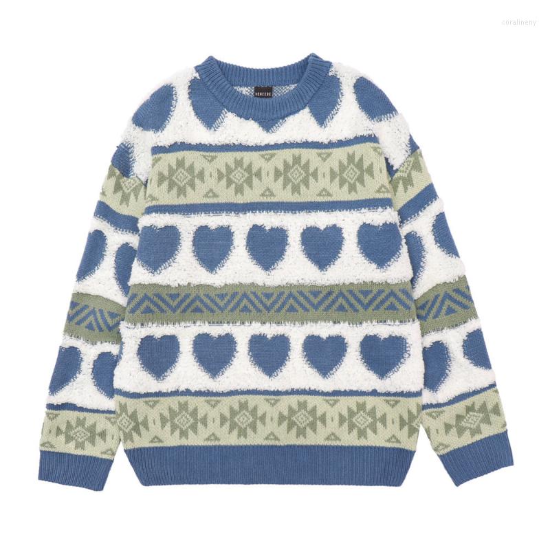 Men's Sweaters American Contrast Color Jacquard Men's Top Autumn Winter Love Sweater Fashion Loose Niche Pullover Jackets, Purple
Men's Sweaters American Contrast Color Jacquard Men's Top Autumn Winter Love Sweater Fashion Loose Niche Pullover Jackets, Purple