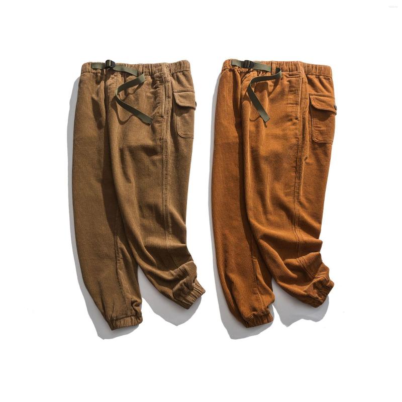Men's Pants Men's Fall/winter Drawstring Corduroy Casual, Khaki 
Men's Pants Men's Fall/winter Drawstring Corduroy Casual, Khaki