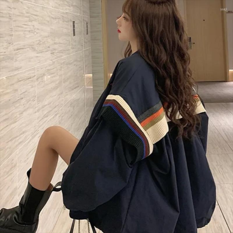 Women' Vests Autumn 2022 Design Sense Knitted Striped Loose Mid-length Baseball Uniform Long-sleeved Jacket Women, Khaki
Women' Vests Autumn 2022 Design Sense Knitted Striped Loose Mid-length Baseball Uniform Long-sleeved Jacket Women, Khaki