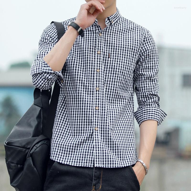 Men' Casual Shirts Thin Plaid Men Streetwear Versatile 2022 Spring Autumn High Quality Male Slim Long-sleeved Blouses Tops W286, Heise plaid
Men' Casual Shirts Thin Plaid Men Streetwear Versatile 2022 Spring Autumn High Quality Male Slim Long-sleeved Blouses Tops W286, Heise plaid