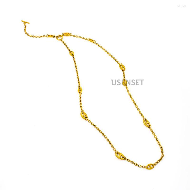 Chains Coffee Seed Stainless Steel Jewelry Necklace Link For Men&Women Gold Color Gifts Holiday Collar Decoration YS330
Chains Coffee Seed Stainless Steel Jewelry Necklace Link For Men&Women Gold Color Gifts Holiday Collar Decoration YS330