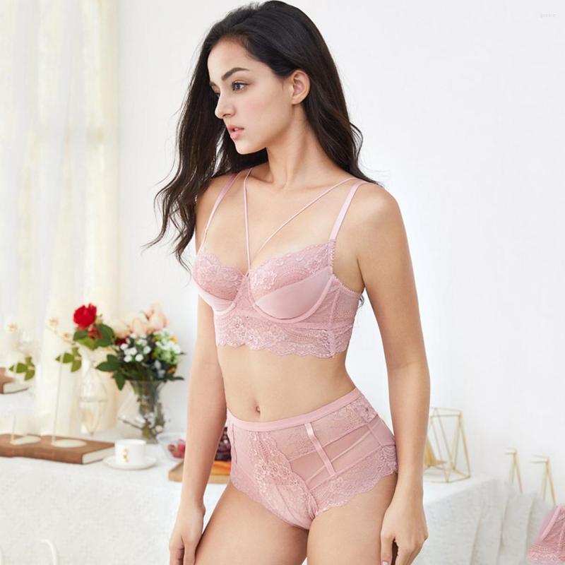 Bras Sets French Style Sexy Lace Ultra-thin Thick Cup Lingerie Set Underwire Unlined Bralette And Briefs Transparent Underwear, C black
Bras Sets French Style Sexy Lace Ultra-thin Thick Cup Lingerie Set Underwire Unlined Bralette And Briefs Transparent Underwear, C black