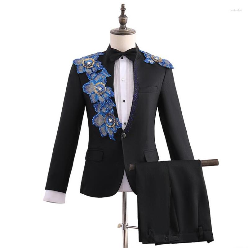 Men' Suits Blazer Men Suit Embroidery Stage Chorus Banquet Mens Wedding Costume Singer Star Style Dance Clothing Formal Dress, Black
Men' Suits Blazer Men Suit Embroidery Stage Chorus Banquet Mens Wedding Costume Singer Star Style Dance Clothing Formal Dress, Black