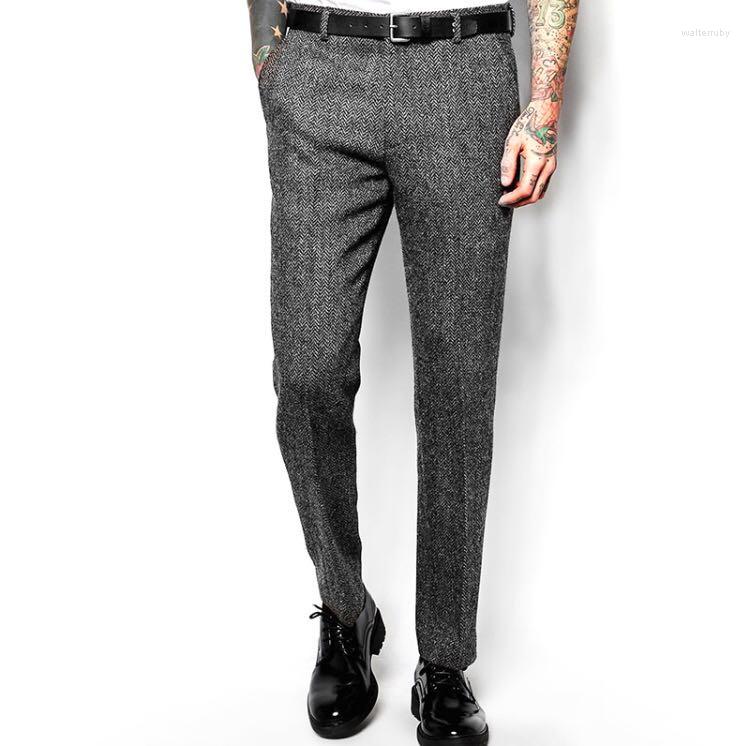 Men' Suits Spring Autumn Vintage England Style Thick Wool Gray Woolen Suit Pants Slim Fit Straight Twill Trousers Large Size B1
Men' Suits Spring Autumn Vintage England Style Thick Wool Gray Woolen Suit Pants Slim Fit Straight Twill Trousers Large Size B1
