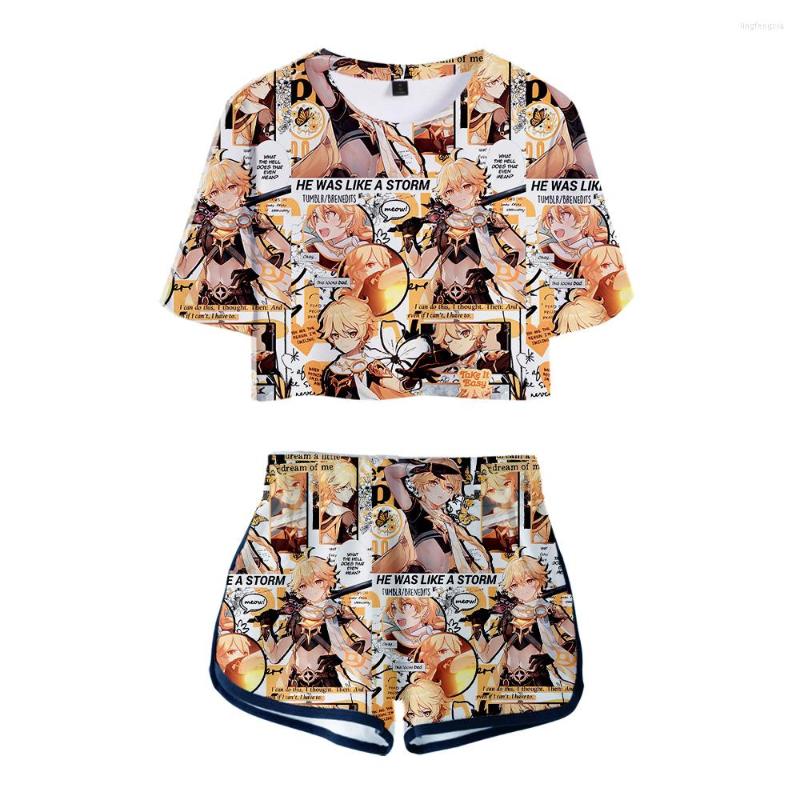 Women's Tracksuits Summer Women Sexy Crop Tops Shorts Kawaii Genshin Impact 3D Print Dew Navel Sport Girl Suits Trendy Youthful Two Piece, Picture shown
Women's Tracksuits Summer Women Sexy Crop Tops Shorts Kawaii Genshin Impact 3D Print Dew Navel Sport Girl Suits Trendy Youthful Two Piece, Picture shown