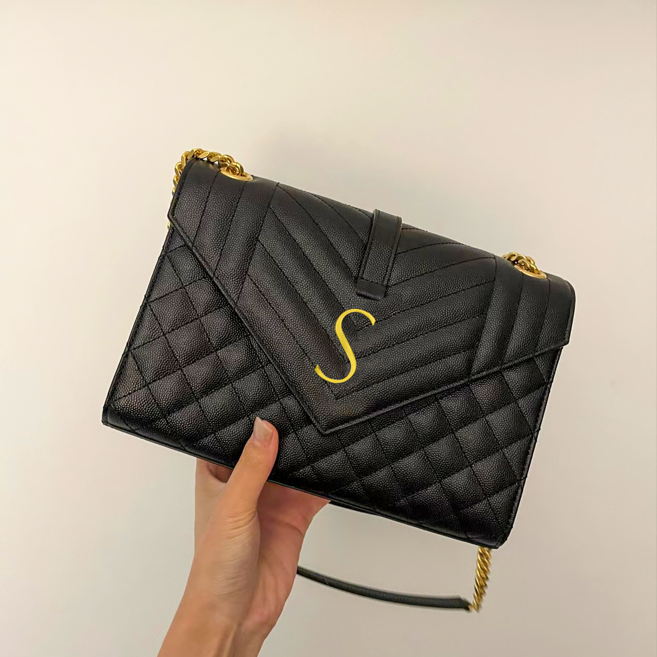 Classic flap envelope hot Bags Women's mens pochette handbag Luxury Designer woc Genuine Leather satchel Crossbody tote gold chain Shoulder Bag Purse hobo metal Bags, Black gold
Classic flap envelope hot Bags Women's mens pochette handbag Luxury Designer woc Genuine Leather satchel Crossbody tote gold chain Shoulder Bag Purse hobo metal Bags, Black gold