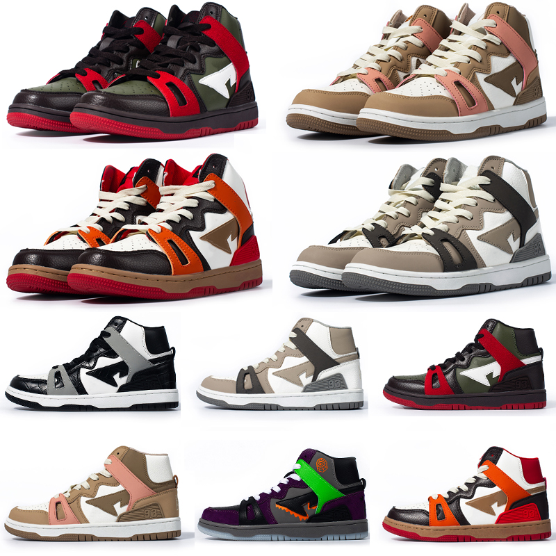 Bapestas Baped Sta 93 High Mens Casual Shoes Sneaker Fashion Red Orange Sand Black Light Grey Brown Grey Halloween Olive Green Men Women, Color#2
Bapestas Baped Sta 93 High Mens Casual Shoes Sneaker Fashion Red Orange Sand Black Light Grey Brown Grey Halloween Olive Green Men Women, Color#2