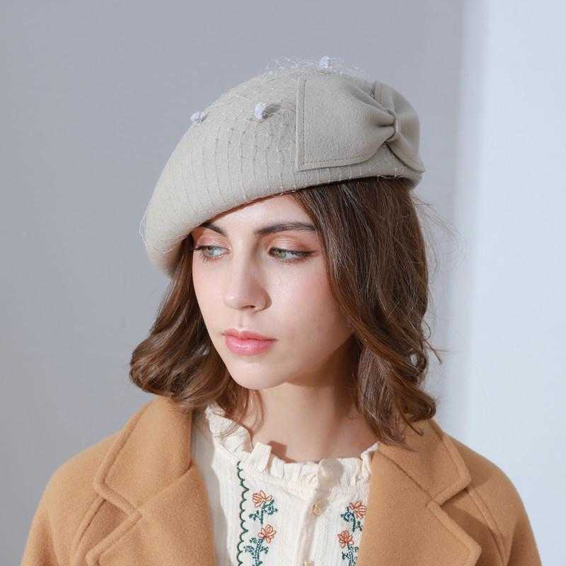 Stingy Brim Hats Retro French Wool Women Beret Winter Felt Hat With Bow Fedoras Cocktail Formal Dress Fascinator 2022, Red
Stingy Brim Hats Retro French Wool Women Beret Winter Felt Hat With Bow Fedoras Cocktail Formal Dress Fascinator 2022, Red