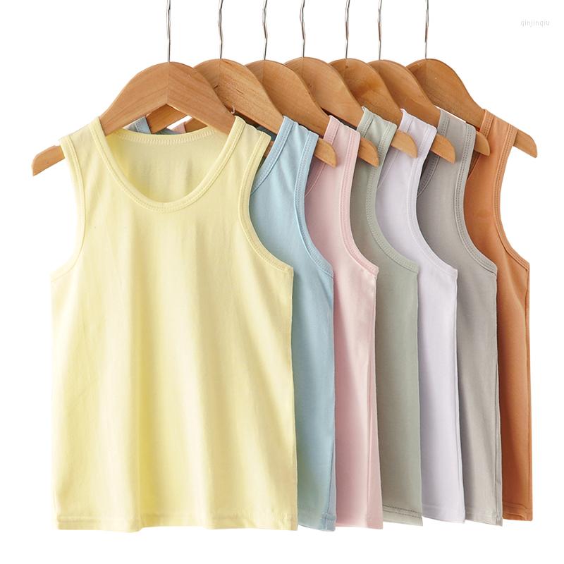 Shirts Summer Children Tops Kids Underwear Vest For Girls Candy Color Girl&boy Teenager Undershirt Baby Camisole Clothes, V-06 blue
Shirts Summer Children Tops Kids Underwear Vest For Girls Candy Color Girl&boy Teenager Undershirt Baby Camisole Clothes, V-06 blue