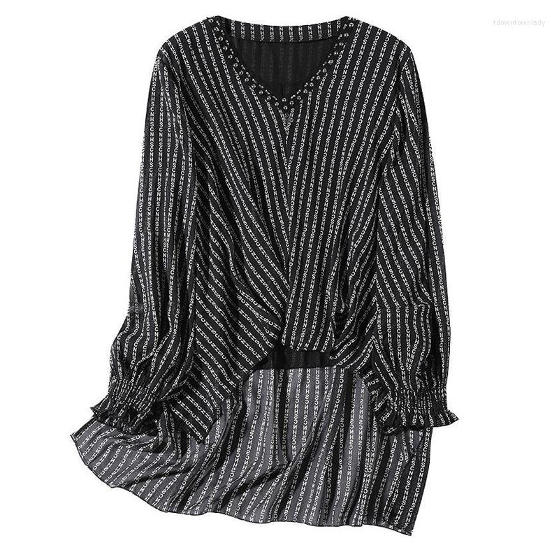 Women' Blouses Blouse Casual Women Summer Thin Shirt Women' Perspective Chiffon Printed Shirts Long Sleeve V-Neck Pullover Tops, Black
Women' Blouses Blouse Casual Women Summer Thin Shirt Women' Perspective Chiffon Printed Shirts Long Sleeve V-Neck Pullover Tops, Black