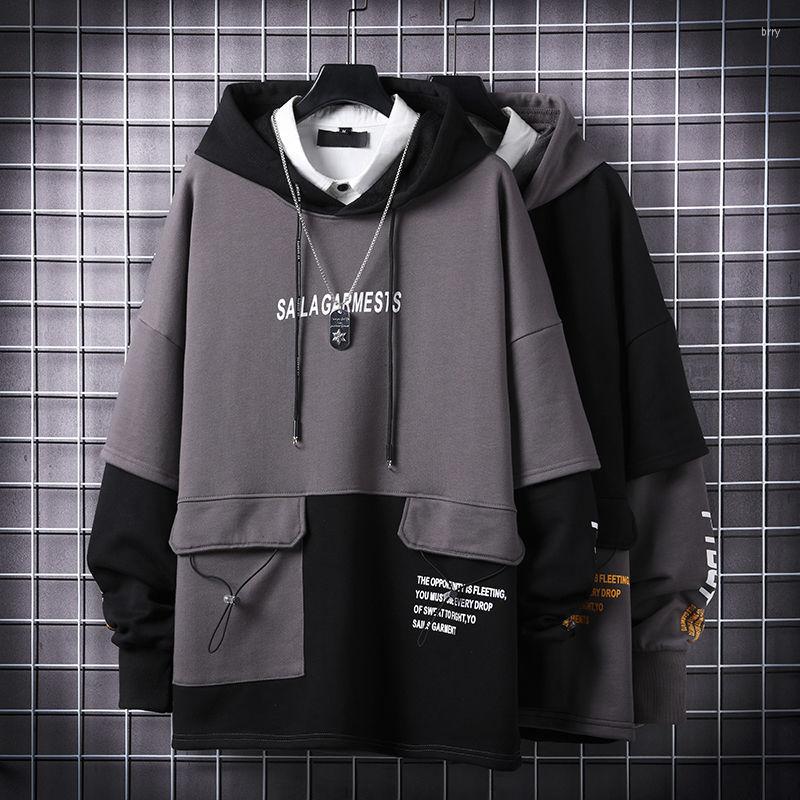 Men' Hoodies 2022 Spring Letter Print Pullover Casual Fashion Stitching Black Hip-hop Clothing Street Style Hoodie, Gray
Men' Hoodies 2022 Spring Letter Print Pullover Casual Fashion Stitching Black Hip-hop Clothing Street Style Hoodie, Gray