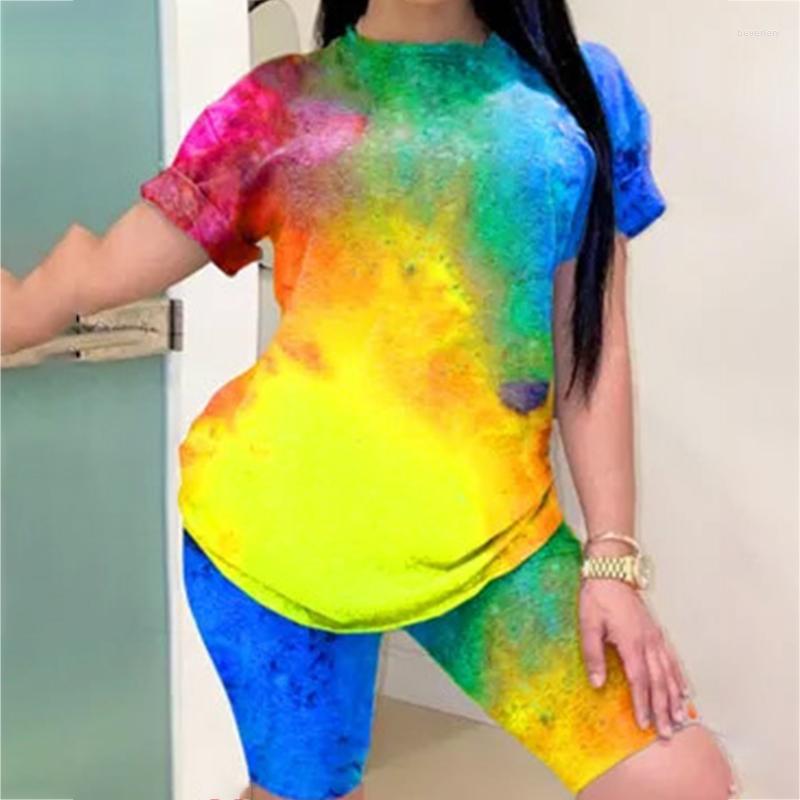 Women' Tracksuits Tie Dye Workout Casual 2022 Summer Fashion Matching Sets Women Tshirt Short Sleeve 2 Piece Outfits Sporty Top Biker, Blue
Women' Tracksuits Tie Dye Workout Casual 2022 Summer Fashion Matching Sets Women Tshirt Short Sleeve 2 Piece Outfits Sporty Top Biker, Blue